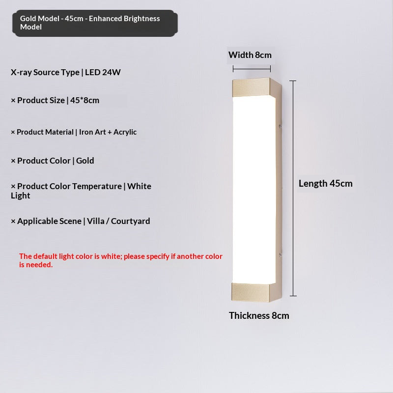 IP55 Linear Outdoor Wall Light