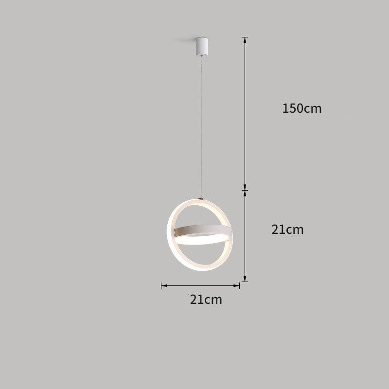 Geometric Remote Control LED Pendant Light / White / Triangle