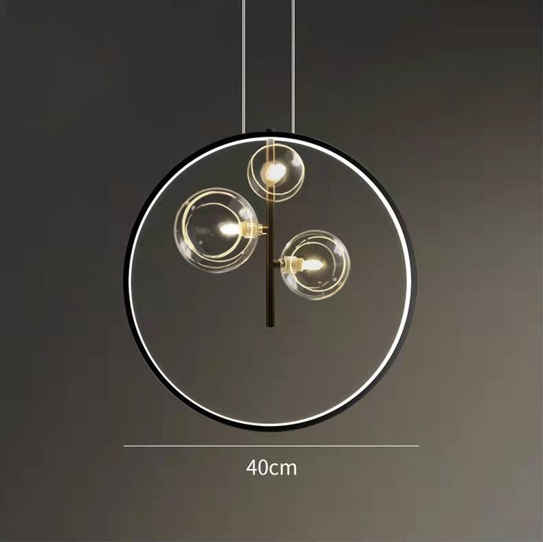 Bubble Glass LED Pendant Light / 5heads / Neutral light