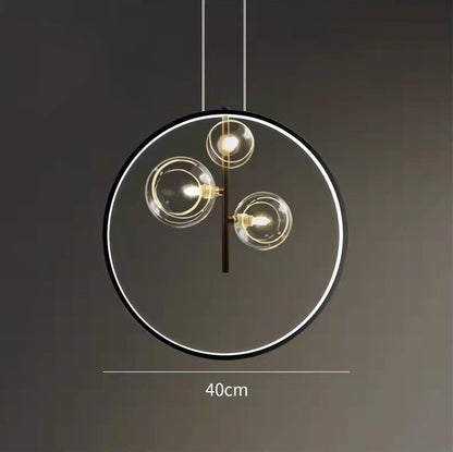 Bubble Glass LED Pendant Light / 5heads / Neutral light