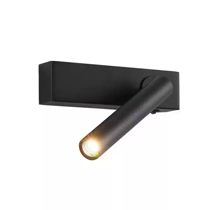 Rotatable LED Reading Wall Light / Warm Light 5W / Black Left