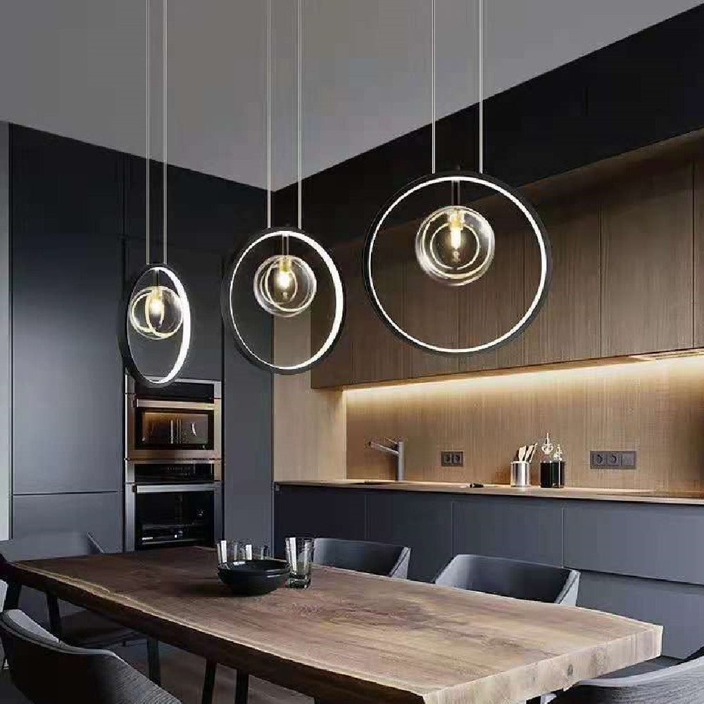 Bubble Glass LED Pendant Light / Single head / Neutral light