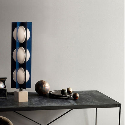 Sculptural Marble Accent Table Lamp / Warm Light / 14X55CM / AU