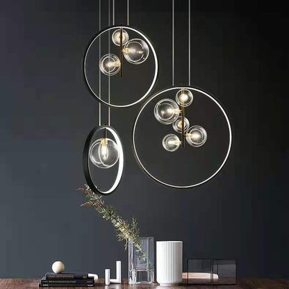 Bubble Glass LED Pendant Light / 3heads / Warm light