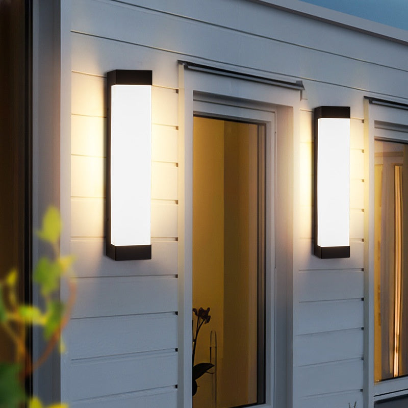 IP55 Linear Outdoor Wall Light / 24W / Golden / 45cm