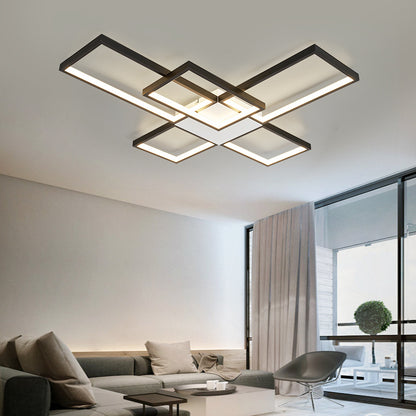 Multi-Head Remote Dimming Ceiling Light / Black / 3heads