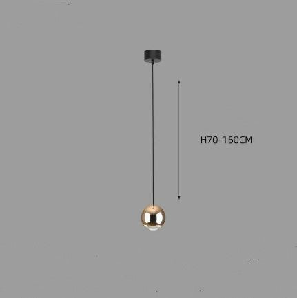Long-Line LED Globe Pendant Light / 6head long black dish
