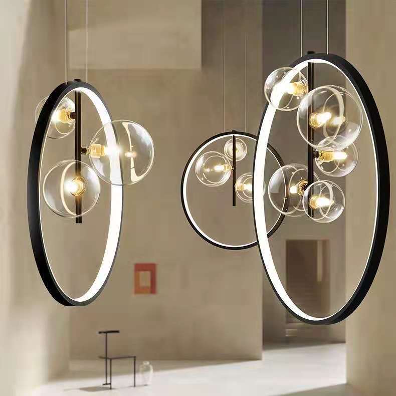 Bubble Glass LED Pendant Light / 3heads / Neutral light