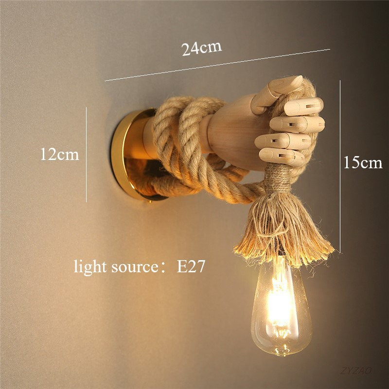 Sculptural Hand E27 Wall Light / E27led Light Source / Left Hand