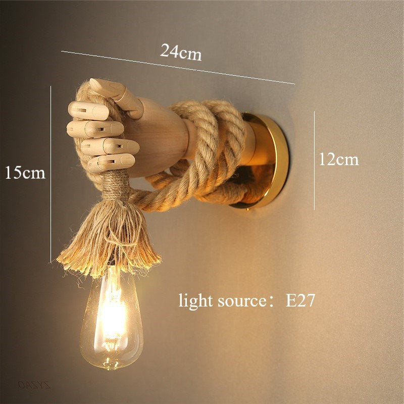 Sculptural Hand E27 Wall Light