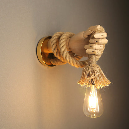 Sculptural Hand E27 Wall Light / No Light Source / Right Hand
