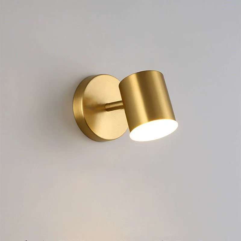 Rotatable Mirror Reading Wall Light / Neutral Light / B Style Gold Without Switch