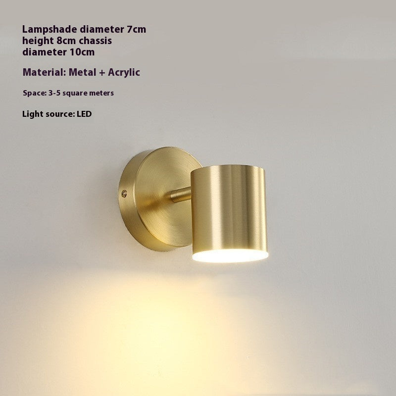 Rotatable Mirror Reading Wall Light / Neutral Light / A Style Black Without Switch