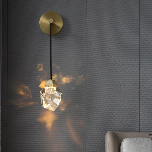 Crystal Copper Luxury Wall Light / LED Three Colors / Copper Crystal
