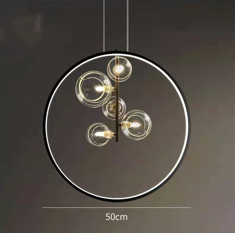 Bubble Glass LED Pendant Light / 5heads / Trichromatic light