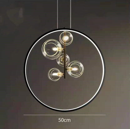 Bubble Glass LED Pendant Light / 5heads / Trichromatic light