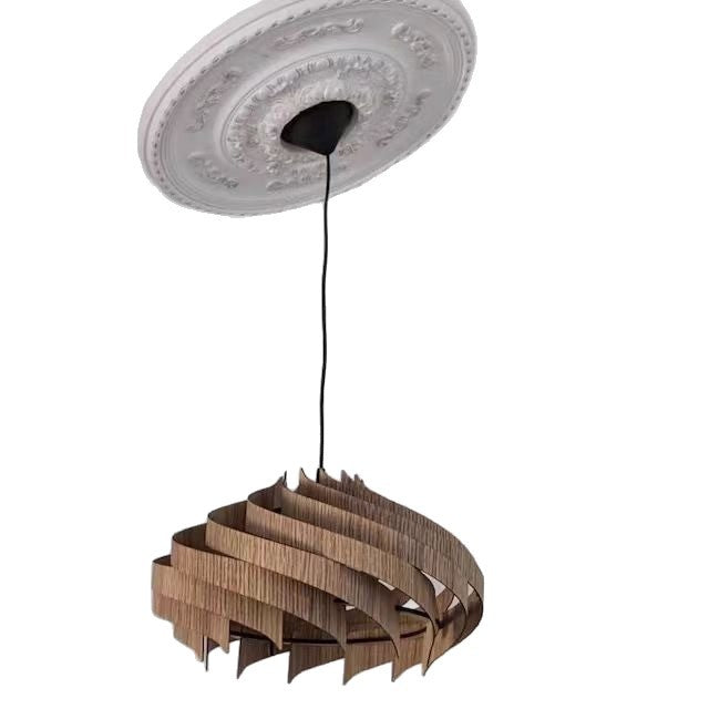Sculptural Spiral Pendant Light