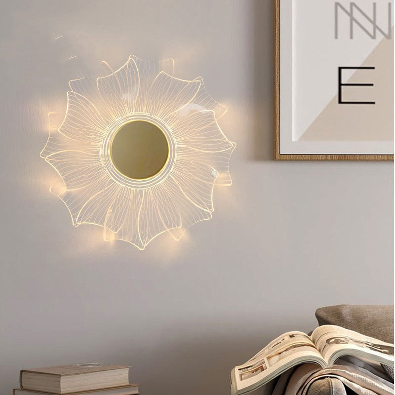 Petal Acrylic Dimmable LED Wall Light / Windmill / Trichromatic dimming W