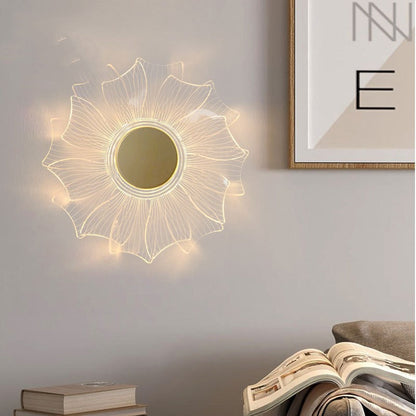 Petal Acrylic Dimmable LED Wall Light / Windmill / Trichromatic dimming W