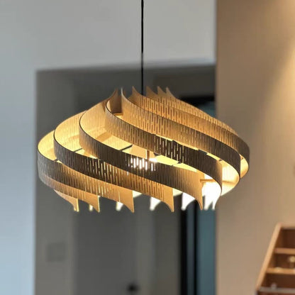 Sculptural Spiral Pendant Light