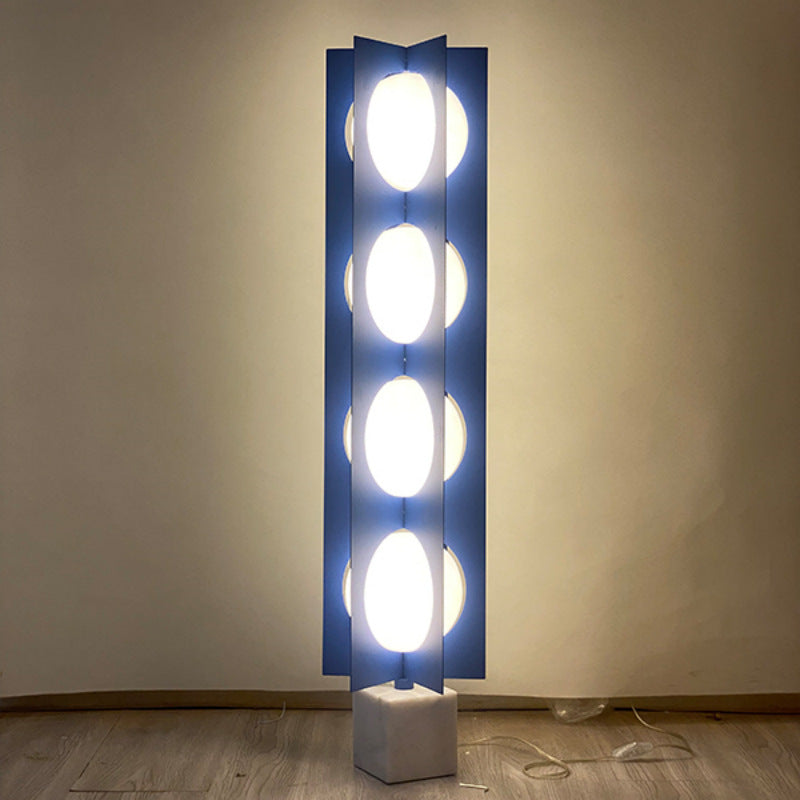 Sculptural Marble Accent Table Lamp