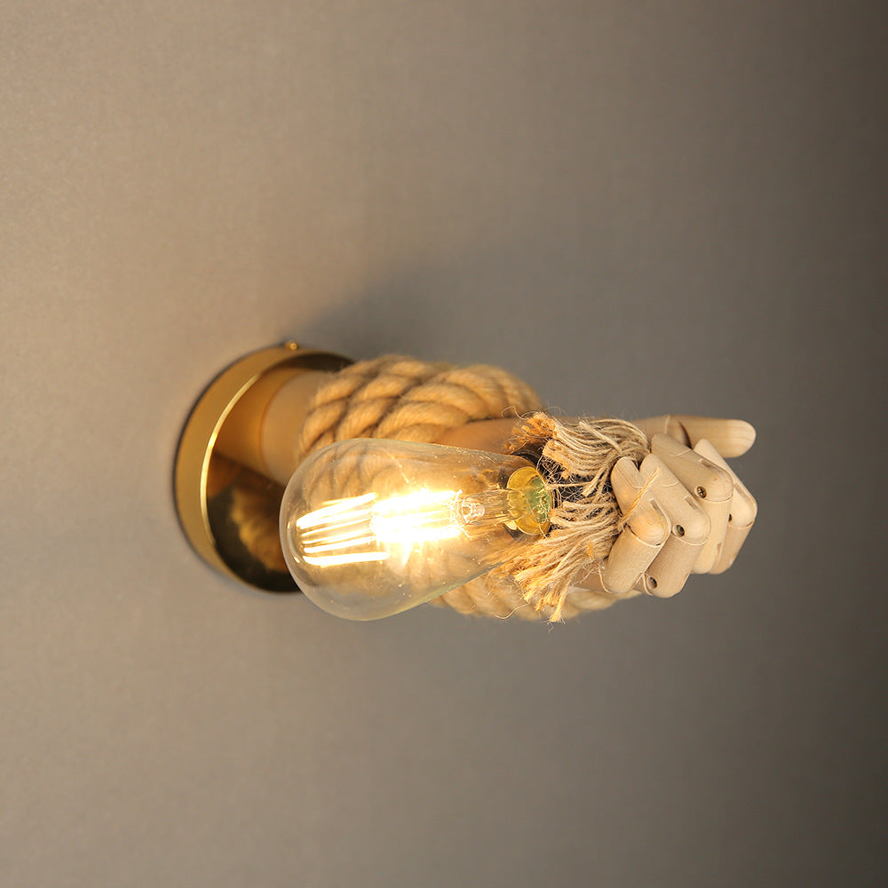 Sculptural Hand E27 Wall Light / E27led Light Source / Right Hand