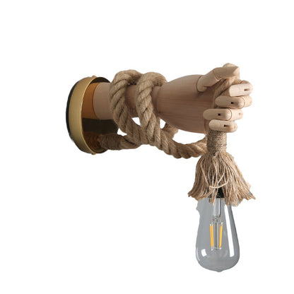 Sculptural Hand E27 Wall Light / No Light Source / Left Hand