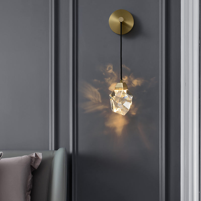 Crystal Copper Luxury Wall Light